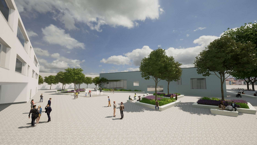 Gesamtschule und Hallenbad Gesamtschule und Hallenbad