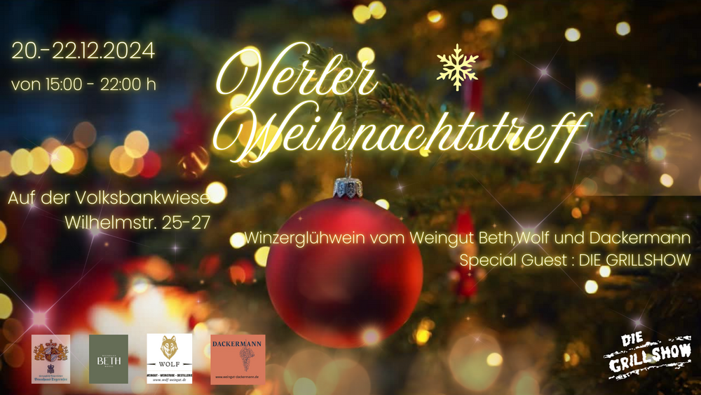 Plakat Verler Weihnachtstreff