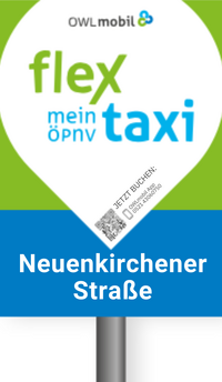 flex taxi Haltestellenschild